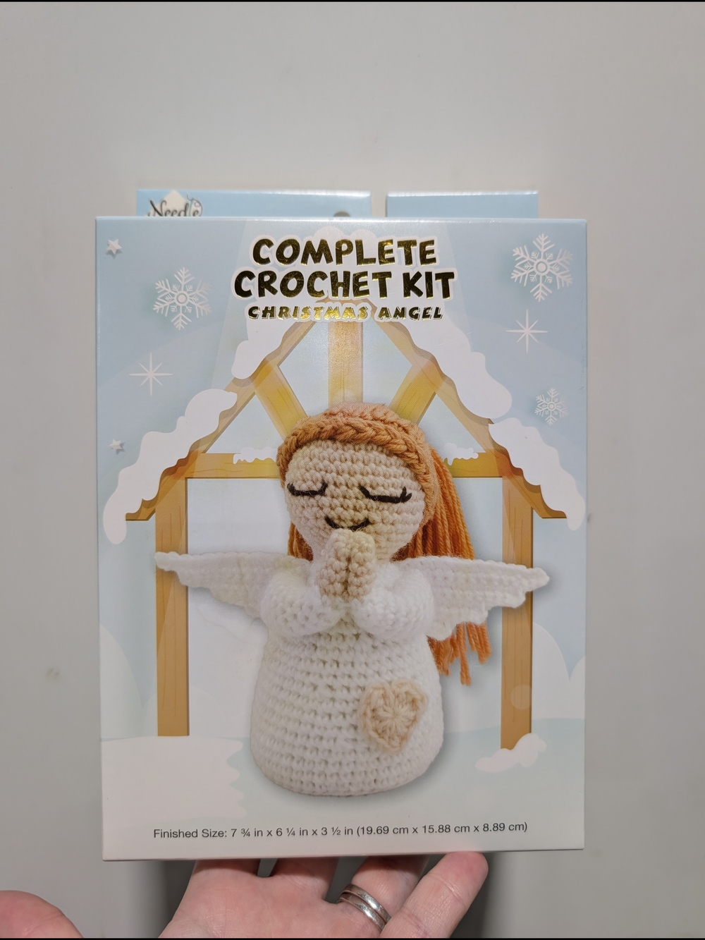 Crochet Kit Christmas Angel - White and Tan